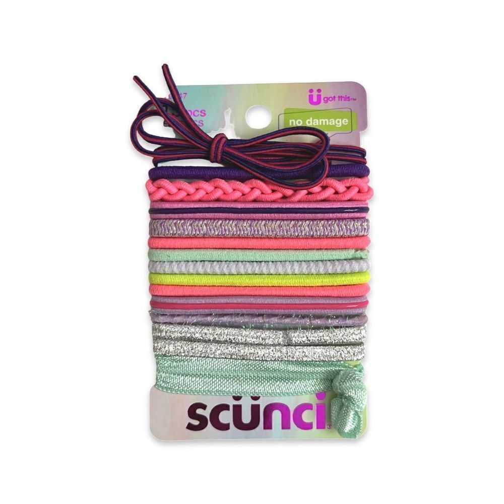 Scunci 15 Piece Ponytail Elastics
